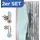 Maximex Sichtschutz 90 x 220 cm Silber 2 St.