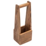 CREEDWOOD Weinregal HOLZ FLASCHENHALTER "PORTE", für 1 Flasche, Mahagoni, Flaschenträger beige