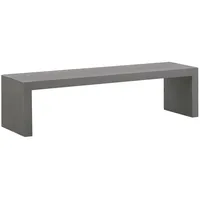 Beliani Gartenbank Grau 40x150x40