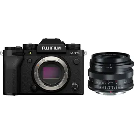 Fujifilm X-T5 Gehäuse schwarz + Netzteil + USB-Kabel + Akku