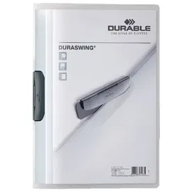 Durable Klemmmappe Duraswing A4 Transparent/Grau