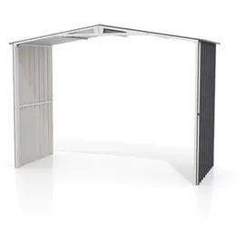 Globel Erweiterungselement für Gerätehaus 127 x 308 cm grau