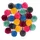 Folia Woll-Pompons Party 24 Stück Ø 3,0 cm
