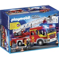 PLAYMOBIL City Action Lastwagen Feuerwehr + Skala Drehstuhl Und Sirene 5362 /