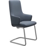 Stressless Stressless® Polsterstuhl »Laurel«, Leder PALOMA, High Back mit Armlehne, Größe L, mit Beinen aus Stahl in Chrom matt, blau