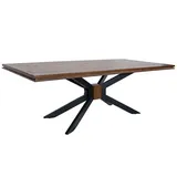 Massivmoebel24 Esstisch Mango 210x107x76 braun lackiert STILMÖBEL #121