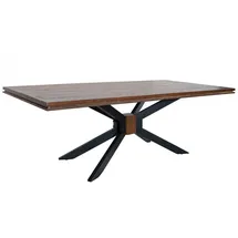 Massivmoebel24 Esstisch Mango 210x107x76 braun lackiert STILMÖBEL #121