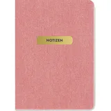 Groh Verlag Notizheft Blumenglück A5 Rosa