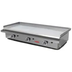 MBH - MAQUINARIA BAR HOSTELERIA MBH - Gasgrill Bratplatte 1200x400 mm wirtschaftlich für das Gaststättengewerbe. Fry Top in laminiertem Stahl für Bar und Restaurant.