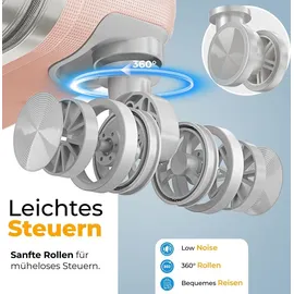 Kesser 4-Rollen 75 cm / 120 l rosa