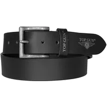 Top Gun Ledergürtel schwarz 110 cm