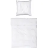 Möve Noblesse Satin Weiß 155 x 220 cm + 80 x 80 cm