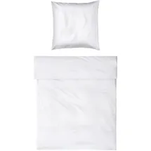 Möve Noblesse Satin Weiß 155 x 220 cm + 80 x 80 cm