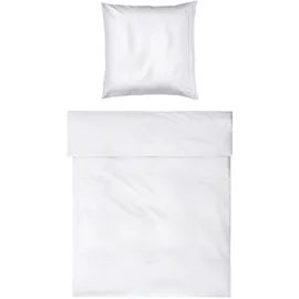 Möve Noblesse Satin Weiß 155 x 220 cm + 80 x 80 cm
