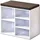 Hti-Living Garderobenbank 5 Fächer 1-tlg. 100 x 45 x 35 cm weiß / weiß