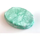 ADOB Toilettensitz, WC Sitz Klobrille Marmor grün, Edelstahlscharniere, Grün