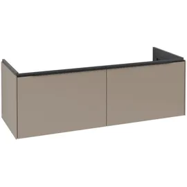 Villeroy & Boch Waschbeckenunterschrank 2 Auszüge 127,2 x 47,8 x 42,9 cm Taupe / Schwarz