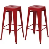 Proregal Barhocker 43 x 77 x 43 cm Rot