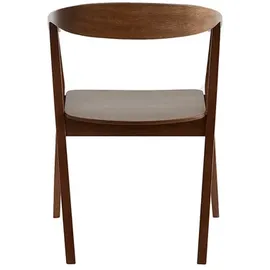 miliboo Skandinavische Stühle aus dunklem Holz (2er-Set) BAHIA