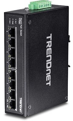 TRENDNET Industrie Switch 8 Port Gbit L2 PoE+ Metall