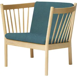 FDB Møbler J146 Sessel, eiche natur / grün