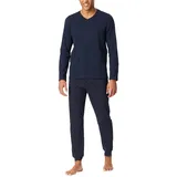 SCHIESSER Pyjama in Dunkelblau (Burgund) | Gr.: M