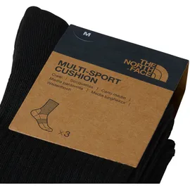 The North Face Multi Sport Cush Crew Socken 3er Pack Schwarz 44-46