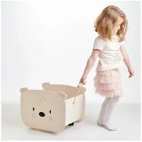 TENDERLEAFTOYS Aufbewahrungsbox mit Rädern Bär
