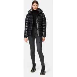 trueprodigy Adan F Damen, Steppjacke hochschließender Kragen schwarz, XS, - Schwarz - XS