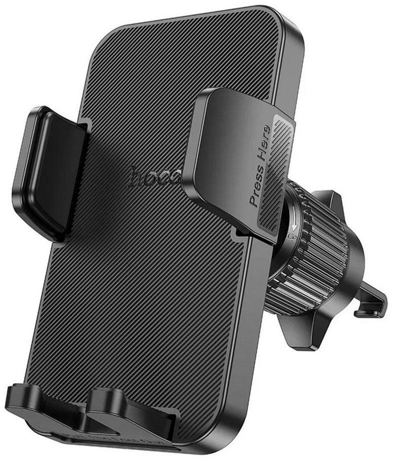 HOCO Autohalterung für Handys mit 4,5-7 Zoll in Schwarz für die Lüftung Smartphone-Halterung schwarz