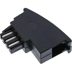 InLine TAE-F Adapter - TAE-F Stecker auf RJ11 Buchse - für Import Telefone