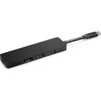 HP ENVY USB-C Hub USB C; Dockingstation - USB 3.0; 1 USB 2.0; 1 HDMI; 1 Type C Power-Pass-Through) schwarz