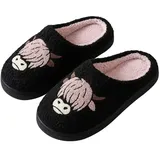 corimori Pantoffeln Highland Cow Schwarz 36