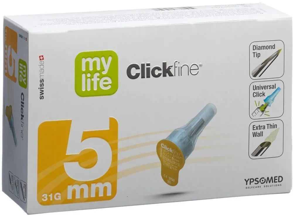 Mylife Clickfine® Pen-Nadeln 5mm 31G