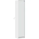 vidaXL Highboard mit LED-Beleuchtung Weiß 41,5x32,5x200 cm