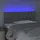 vidaXL LED Kopfteil Hellgrau 100x7x78/88 cm Stoff