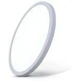 enovalite 12W LED Einbauleuchte rund grau