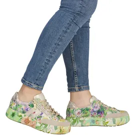 Rieker Plateausneaker Damen Goldfarben/Grün 42