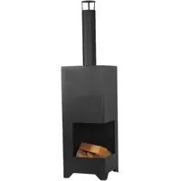 Feuer-Anker Gartenkamin Dallas Ofen Gartenofen Feuerschale Schwarz Feuerkorb Garten
