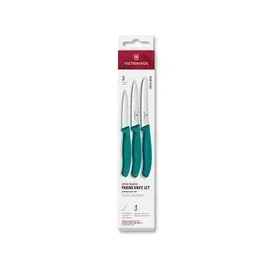 Victorinox Swiss Classic Gemüsemesser Set 3-tlg. grün