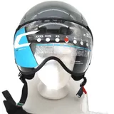 Cgm Unisex – Erwachsene EBI skihelm, grau, S (55-56cm)