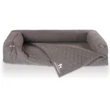 Knuffelwuff orthopädisches 2in1 Sofaschutz Hundebett Yona Orthopädisch Velours 100 x 65cm