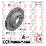 Zimmermann Bremsscheibe Hinterachse links Black Z 600.3229.54