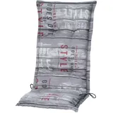 MADISON N.Y Madison C067 Hochlehner Gartenstuhl Auflagen 120x50x8cm grau gestreift