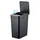 Relaxdays Mülleimer 9 l Schwarz