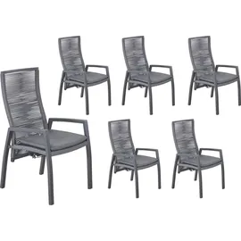 LC Garden Diwo Gartenstuhl 63 x 57 x 107 cm grau 1 St.