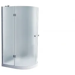 Jet-Line Duschkabine Glasdusche Ravenna 1000x1000x1920 gefrostet Echtglasduschkabine Echtglasdusche