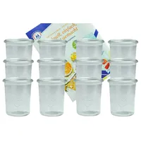Mambocat 12er Set Weck Gläser 160 ml Sturzgläser incl.