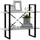 vidaXL Bücherregal 2 Fächer 80 x 30 x 70 cm Betongrau