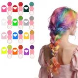 Haarkreide für Mädchen Set, 12 Farben Auswaschbare Haarfarbe Stifte,Haarkreide für Kinder,Temporäre Haarfarbe, Geburtstagsgeschenk für 5-15 Mädchener (Perlglänzend)